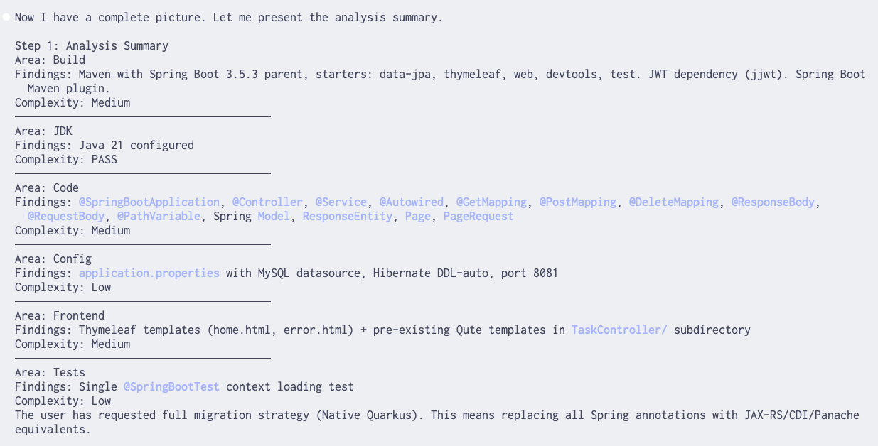 analysis overview