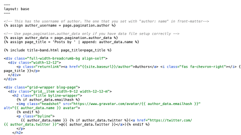 a section of Liquid template, animated into a section of Qute template