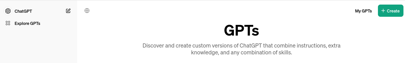 Create custom GPT