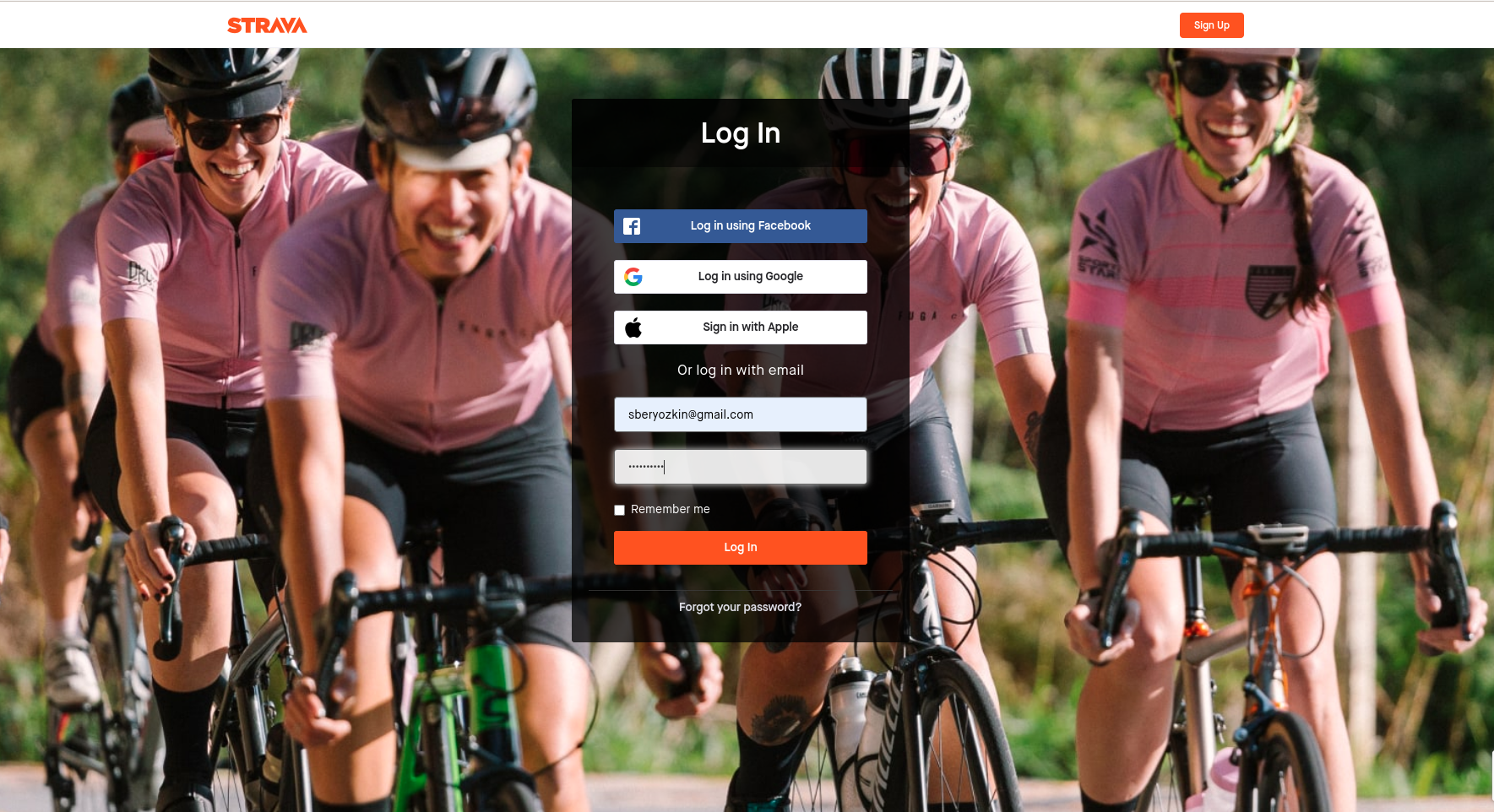 Strava Login