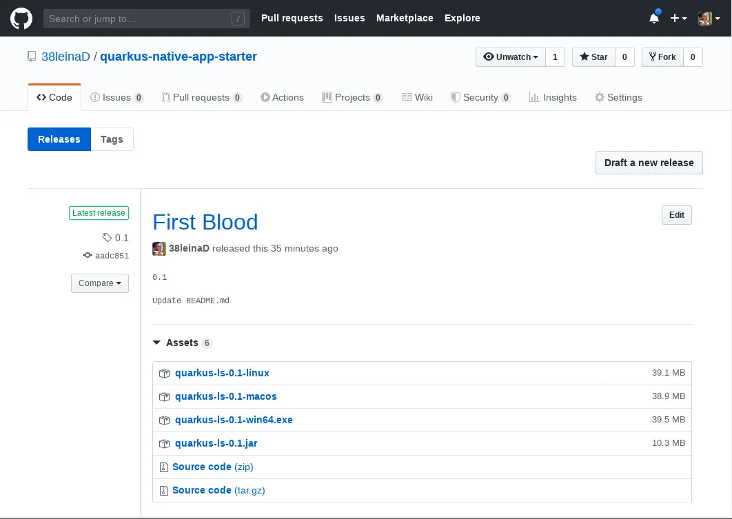 github actions