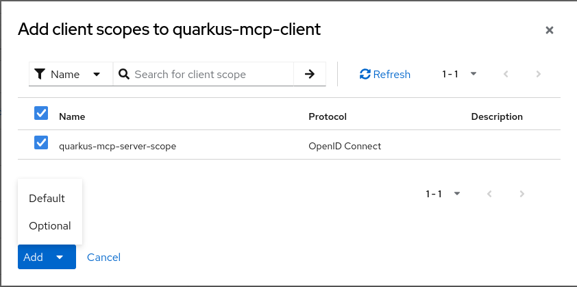 Add Scope to Client