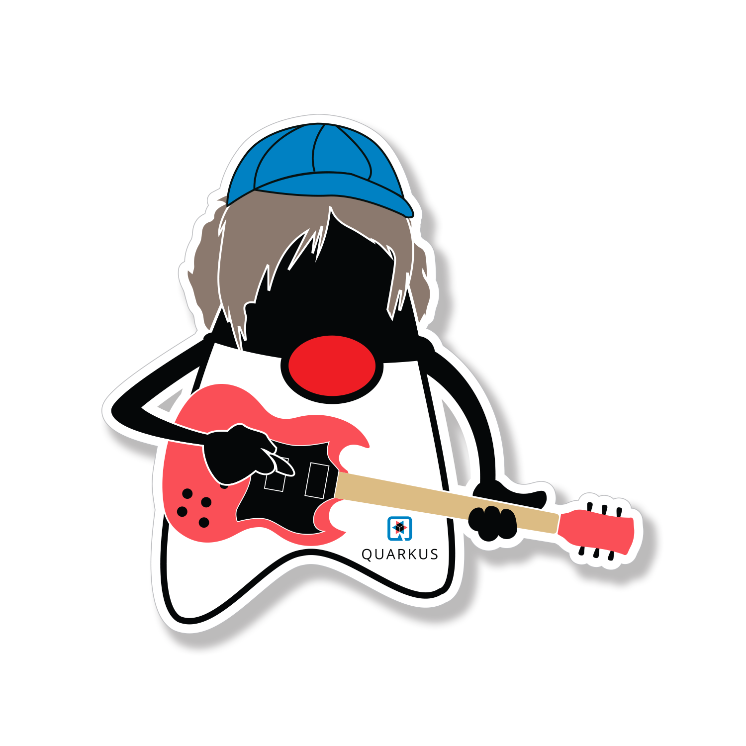 Rocking Duke guitar sticker variant 1 preview