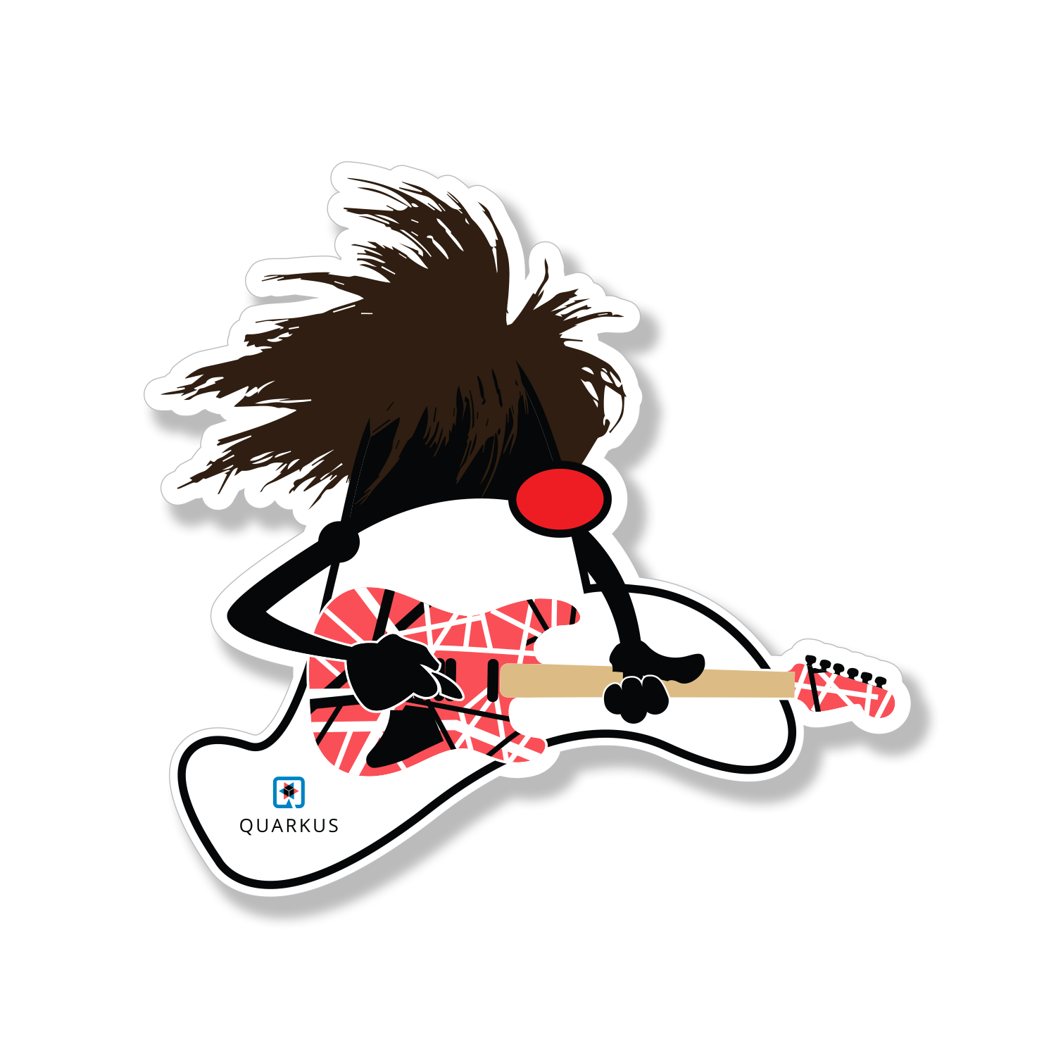 Rocking Duke guitar sticker variant 2 preview