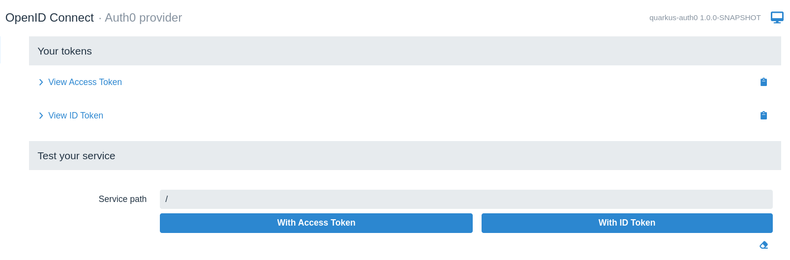 OpenID Connect (OIDC) Bearer token authentication - Quarkus