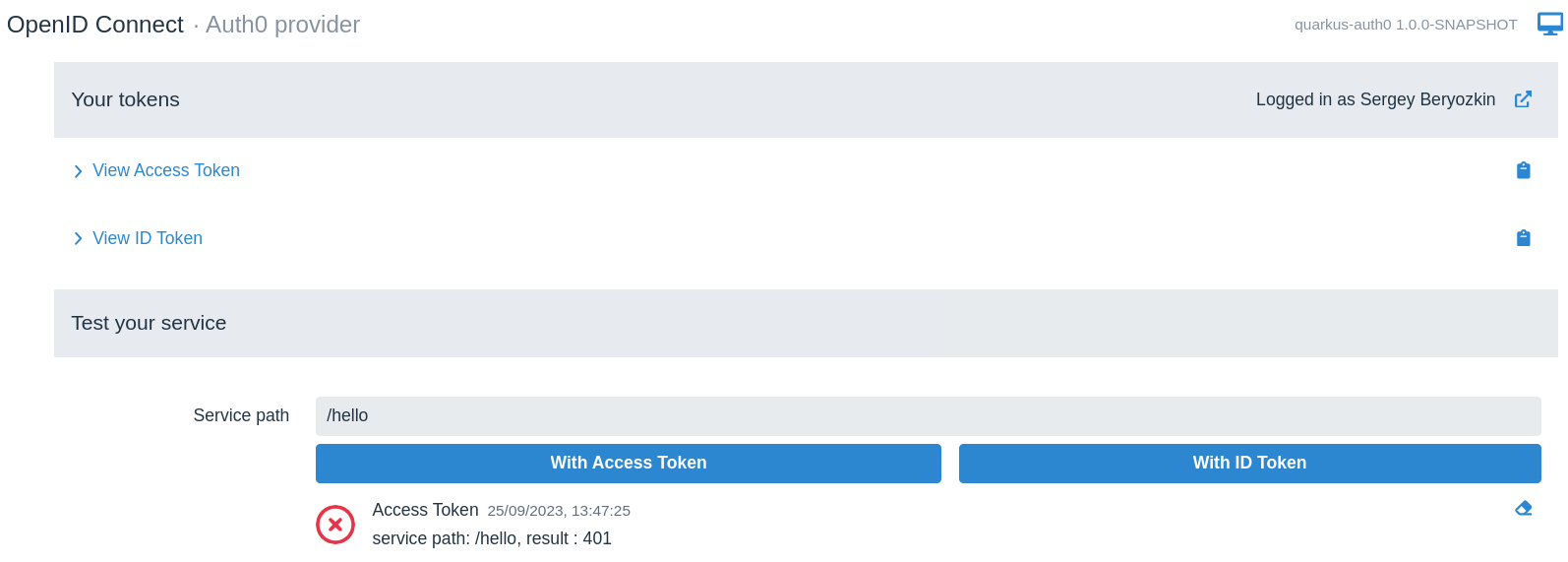 OpenID Connect (OIDC) Bearer token authentication - Quarkus