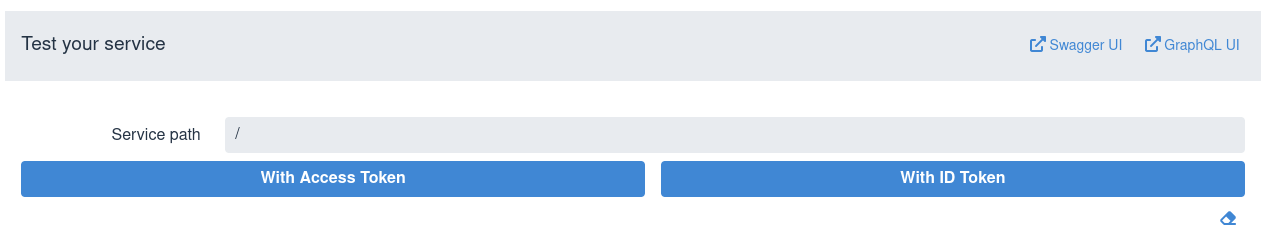 Test your service with Swagger UI or GraphQL UI