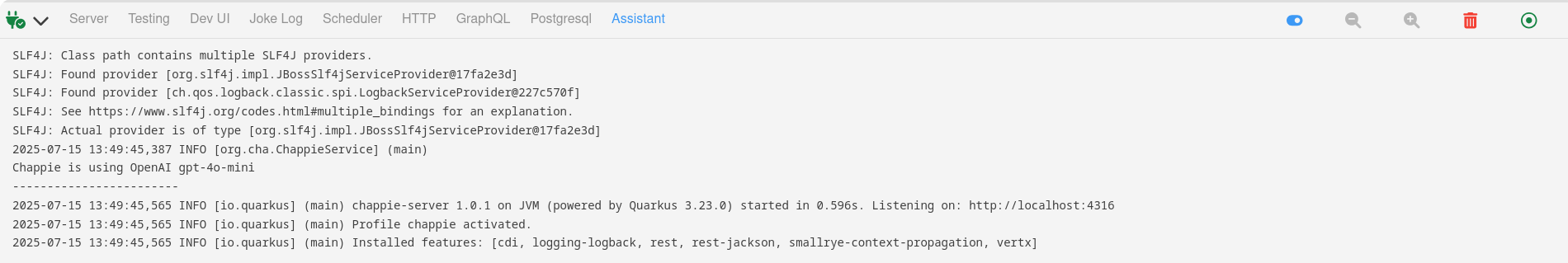 Dev Assistant Log